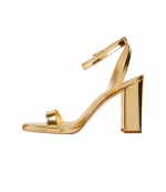 Angela Ankle Strap Gold Leather Sandal