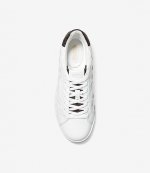 Keating Lace Up Woven White Brown Sneaker