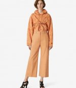 Cropped Orange Trousers