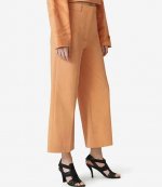 Cropped Orange Trousers