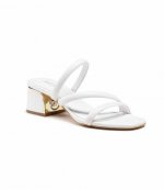 Lana White Leather Mule