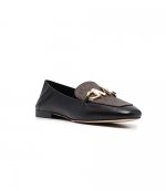 Izzy Black & Brown Logo Loafer