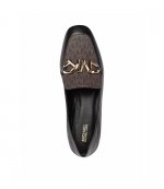 Izzy Black & Brown Logo Loafer