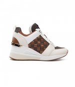 Georgie Trainer Brown Mini Logo Sneaker