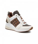 Georgie Trainer Brown Mini Logo Sneaker