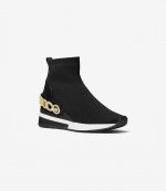 Skyler Chain Embellished Stretch Knit Sock Sneaker