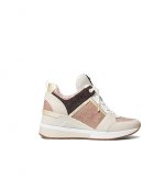 Georgie Trainer Soft Pink Brown Logo