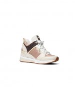 Georgie Trainer Soft Pink Brown Logo