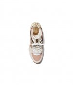 Georgie Trainer Soft Pink Brown Logo