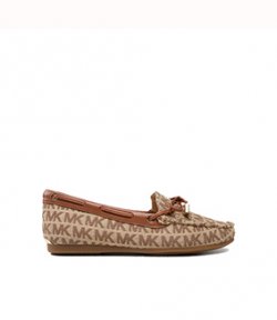 Sutton Moc MK Signature Beige Loafer