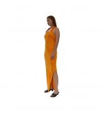 Twisted Jersey Apricot Dress