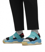 Y-3 Black Vivid Mint Bright Cyan Hokori Sandal