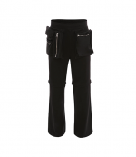 Black Convertible Utility Trousers