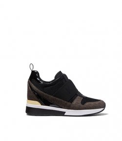 Maven Slip On Black Trainer