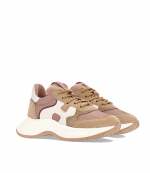 H585 Brown Pink White Sneakers