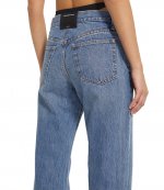Vintage Medium Indigo Low Rise Slouchy Jean With Diamond Charm Bkl Bikini