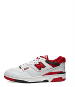 New Balance 550 Red & White Leather Sneakers