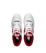 New Balance 550 Red & White Leather Sneakers