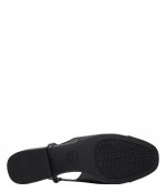 Perla Flex Toe Black Flat Sling