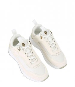 White Kensington Pump Sneaker