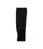 Cuff Cargo Black Pants