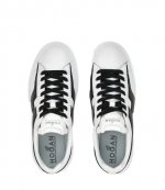 H-Stripes Allacciato H Spezzata Bianco Nero Sneakers