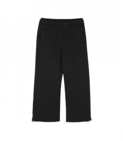 Wide Leg Sweat Pants New Stiff Black Stone