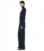 Black High Waist Pleat Pants