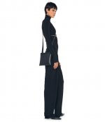 Black High Waist Pleat Pants