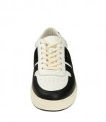 H668 Allacciato Black Fascia Logo White Burgundy Sneakers