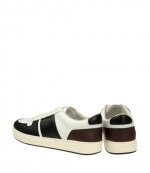 H668 Allacciato Black Fascia Logo White Burgundy Sneakers