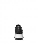 Hayes Lace Up Scuba/Hot Fix Stones Black Platform Sneakers