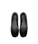 Ami De Coeur Black Patent Ballerinas