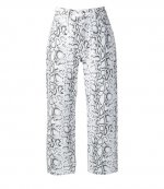 ALEXANDER WANG STACK CROP FATED PYTHON PRINT