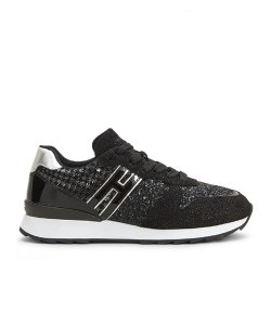 HOGAN R261 ALLACIATO BLACK SNEAKER