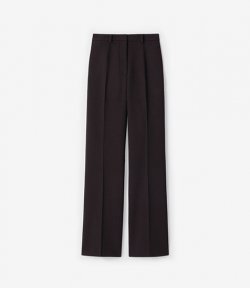 KENZO DARK BROWN SLIM FLAPE PANTS